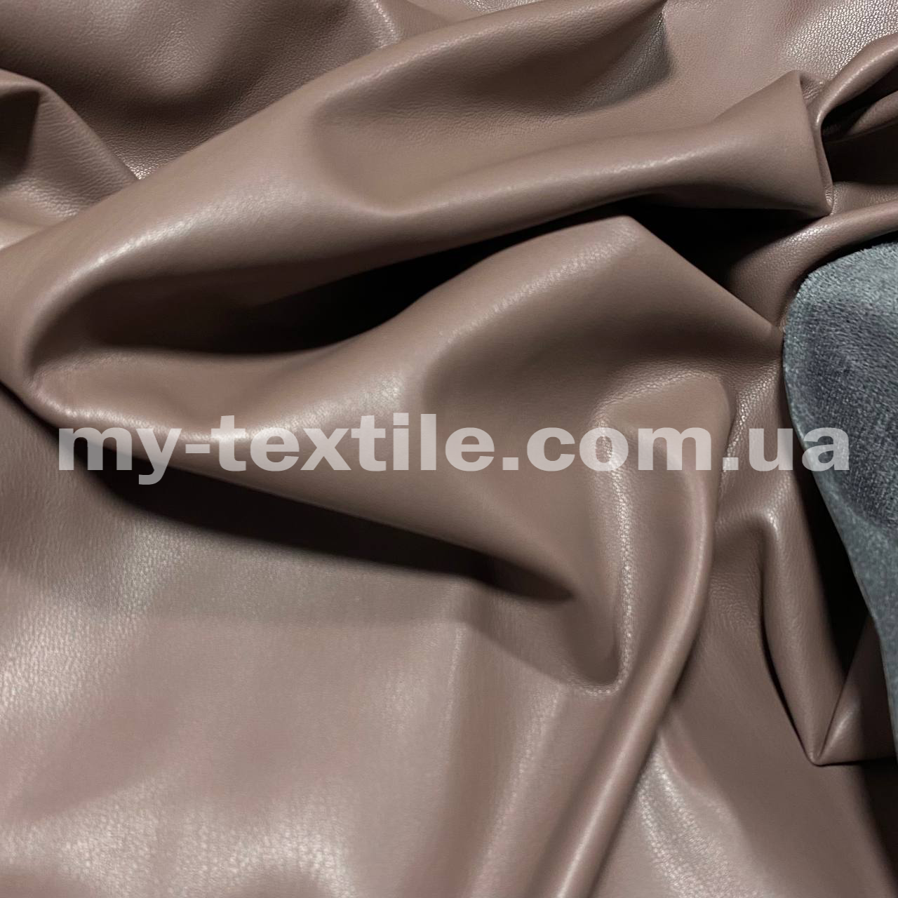 Тканина шкірозамінник на замшевій основі стрейч щільна 145 см Кава з молоком 2101, фото 1