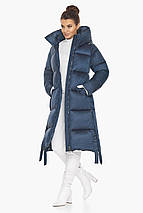 Куртка жіноча комфортна колір сапфірова модель 53875, фото 3
