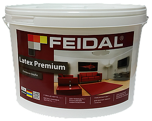 Фарба акрилова Feidal Latex Premium глибокий мат Біла 9л