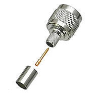 Роз'єм N type Male (тато, штекер) обтискний на кабель RG6 RG5 LMR300 RG304 РК-75 5D-FB, конектор N типу вилка, фото 2