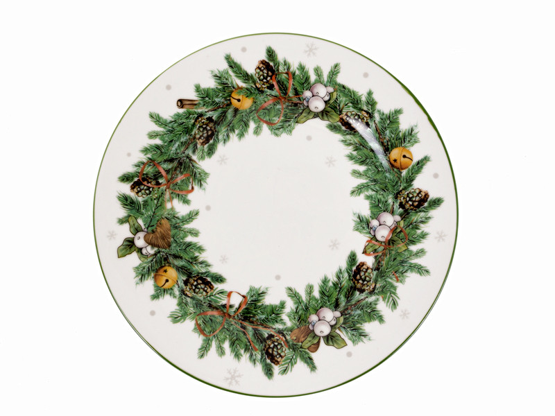 Тарілка подарункова Lefard "Новий рік" 24.5 см 858-0127 порцеляна