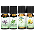 NOW Foods, Let It Be Organically, набір органічних ефірних олій, 4 флакони по 10 мл (1/3 рідк. Унції)