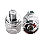 Перехідник антенний F Female - N type Male з'єднувач коннектор адаптер для антен подовжувачів радіо, фото 3