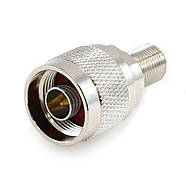 Перехідник антенний F Female - N type Male з'єднувач коннектор адаптер для антен подовжувачів радіо, фото 4