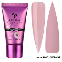 ACRYL GEL (TUBE) DNKA, 30 ML #0002 VITRAGE