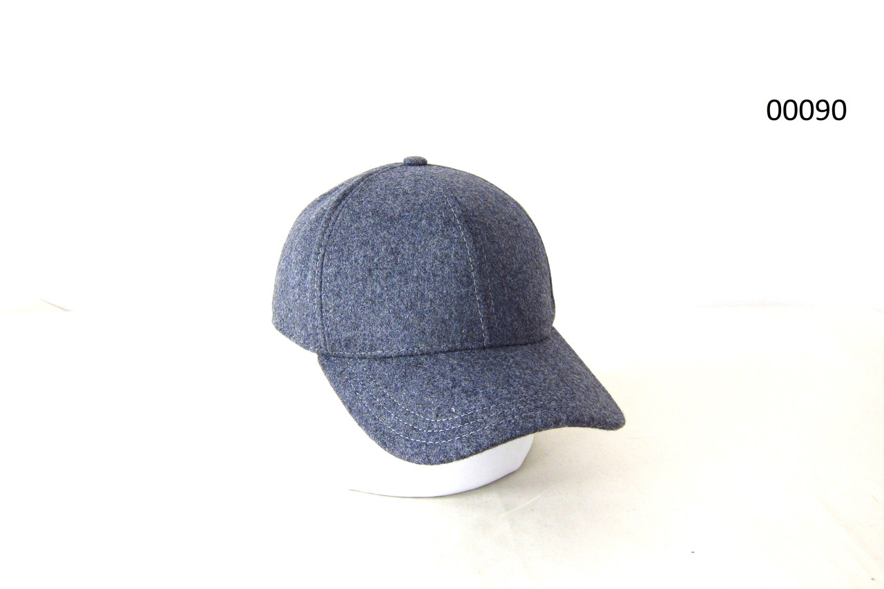 Бейсболка осіння сіра кашемірова на флісі  DaVaNi 00090
