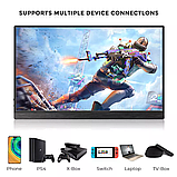Портативний Сенсорний ультратонкий монітор Sibolan 15.6" FullHD IPS, фото 6