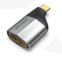 Адаптер Type-C-DisplayPort v.1.2 Vention 4K 60Hz gold-plated Black (TCCH0)