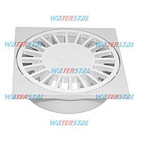 Трап 150*150 мм, нижний отвод Ø50, пластиковый "Waterstal" (YS 415) E-vce - Знак Качества
