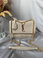 Yves Saint Laurent Beige 22x16x6 женские сумочки и клатчи высокое качество