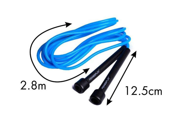 Скакалка PowerPlay 4201 Basic Jump Rope Синя (2,8m.) 1 4973678136 w640 h2048 2070234093 w640 h640 2070234093