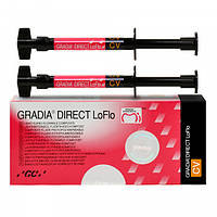 GRADIA DIRECT LoFlo текучий композит светового отверждения шприц (CV), 2x1.5 г, насадки