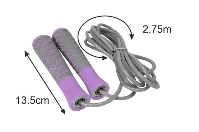 Скакалка PowerPlay 4206 Jump Rope PRO+ Сіро-червона (2,75m.) 1 4973688817 4973688817