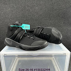 Eur36-46 чоловічі жіночі баскетбольні кросівки Nike Kyrie 2 Triple Black