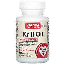Олія криля Jarrow Formulas "Krill Oil" оmega-3 комплекс з астаксантином (60 гелевих капсул)