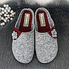 Тапочки домашні жіночі Inblu фетрові на поліуретановій підошві сірі 4251, фото 6