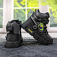 Черевики зимові для хлопчика чорні із сірим Lilin Shoes 5191, фото 5