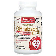 Убіхінол Jarrow Formulas "Ubiquinol, QH-Absorb" 100 мг (120 гелевих капсул)