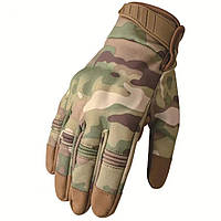 Тактические перчатки демисезонные мультикам Перчатки мультикам с косточками для военных ЗСУ