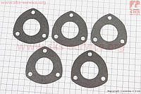 Прокладка глушителя R175A/R180NM 3отв., колено-глушитель, к-кт 5шт, (на блистере) (603181)