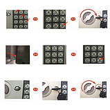 Меблевий металевий домашній сейф з ключами, кодом, електронним замком XL Malatec Польща S22627, фото 7