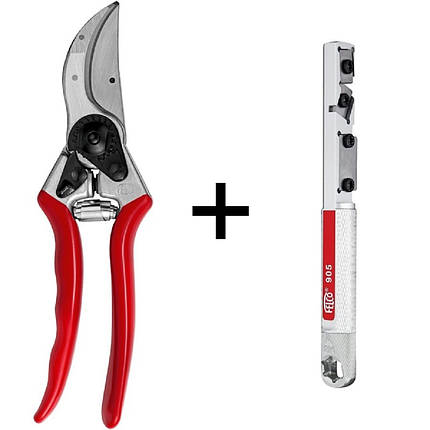 Садовий набір Felco / Фелко FELCO 2 + точильний інструмент FELCO 905 (Швейцарія), фото 1