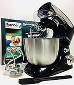 Потужний Тестомес Rainberg RB-8081 Тестомес планетарний комбайн чаша 5 літра, потужність 3200 Вт Чорний