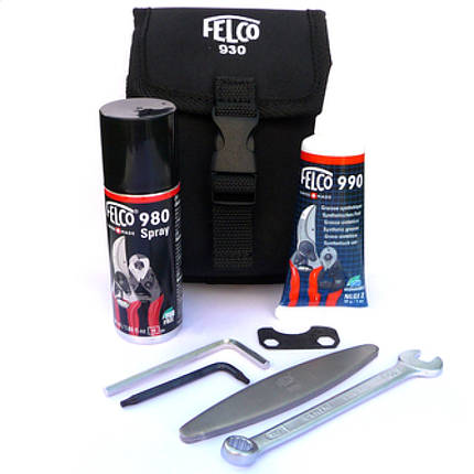 Набір Felco / Фелкo 930 для догляду за інструментом (Фелко 903 + 980 + 990 + ключі) (Швейцарія), фото 1