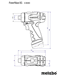 Потужний акумуляторний дриль-шуруповерт Metabo PowerMaxx BS Basic LC 12 : 34 Нм, кейс шуруповерт для дому (600984500), фото 5