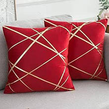Набір із 2 оксамитових декоративних наволочок для дивана DecorMomt Вітрина (B0BHW3SSXW) 2291