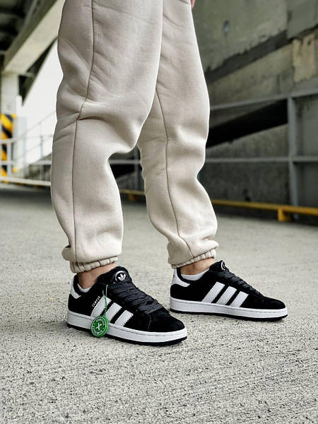 Adidas Campus Black White Winter Fur 13855
