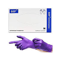 Рукавички оглядові нітрилові не припудрені не стерильні М 50 пар