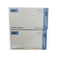 Рукавички оглядові нітрилові не припудрені нестерильні L 50 пар сині