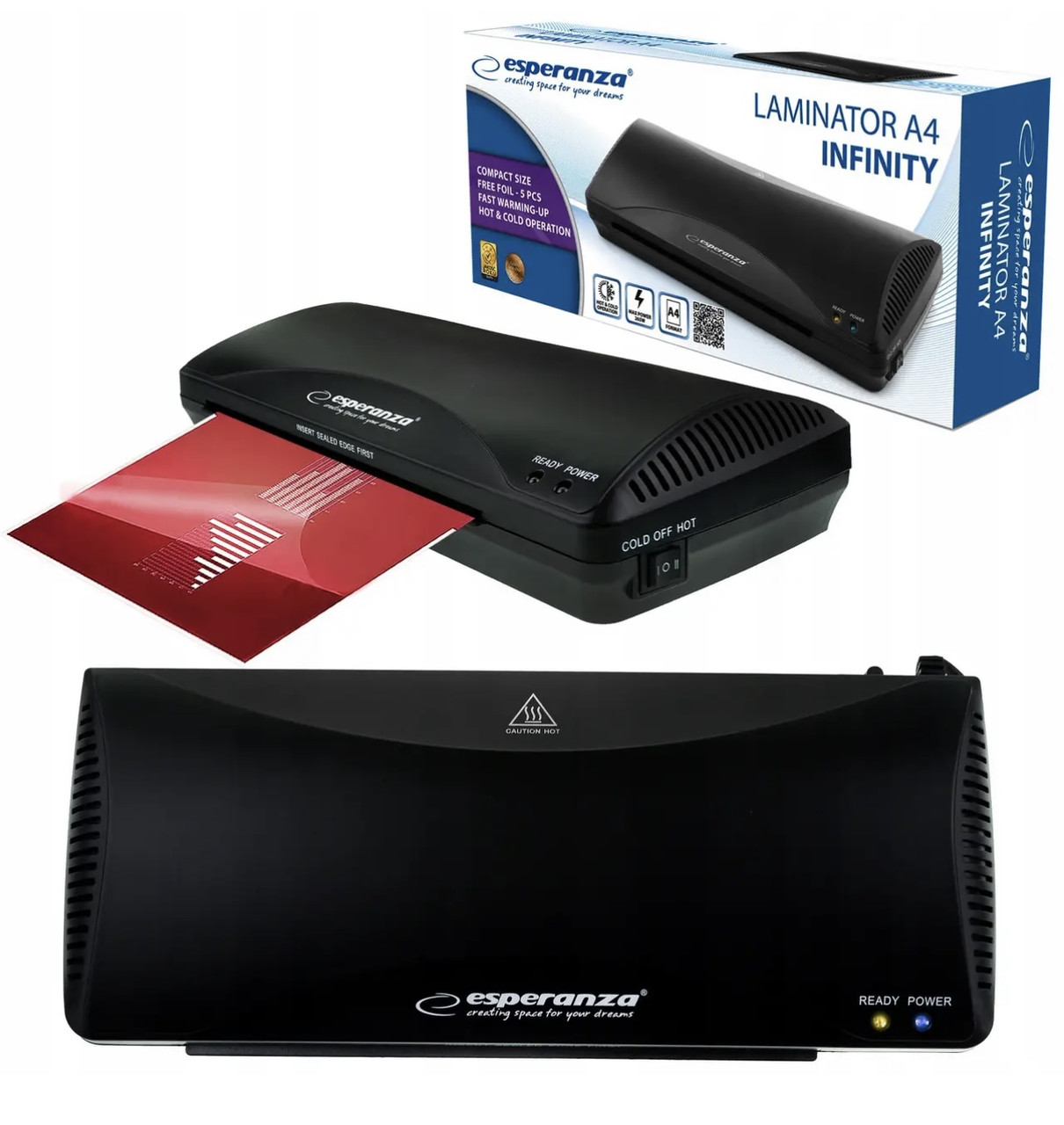 Ламінатор Esperanza Infinity EFL001 A4 Польща, фото 1