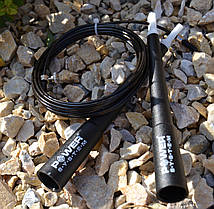 Скакалка швидкісна Power System PS-4033 Crossfit Jump Rope Black (2,8m.), фото 2