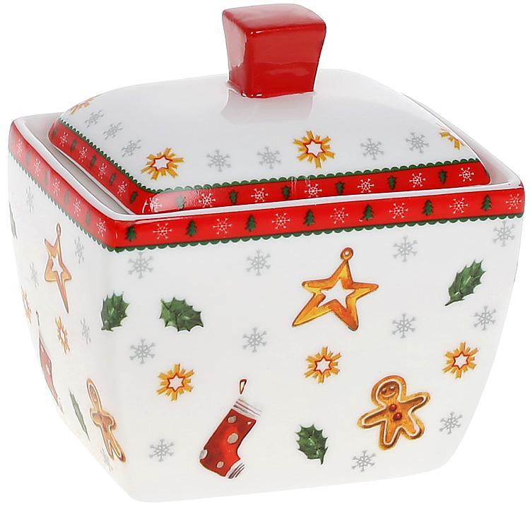 Цукорниця "З Різдвом" 300мл, порцелянова, фото 1