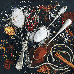 Картина за номерами Strateg   Барвисті спеції розміром 50х50 см (AA004) PL-00040375