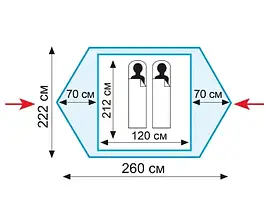 Намет Tramp Colibri v2 двомісний, фото 2