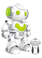 Интерактивный танцующий робот радиоуправляемый с подсветкой и музыкой для детей от 6 лет 22х16см White/Green