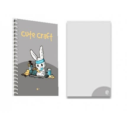 Блокнот В6 64 арк Cute craft-3 БЕЗЛІН пружина кольорові аркуші ТМ АртПринт, фото 1
