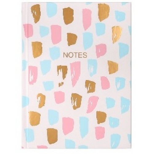 Блокнот В6 80 арк Кольорові мазки-3 уявна КЛІТИНКА тверда обкладинка ТМ АртПринт