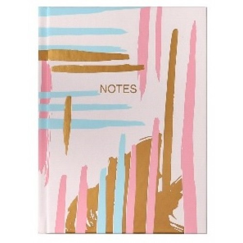 Блокнот В6 80 арк Кольорові мазки-4 уявна КЛІТИНКА тверда обкладинка ТМ АртПринт