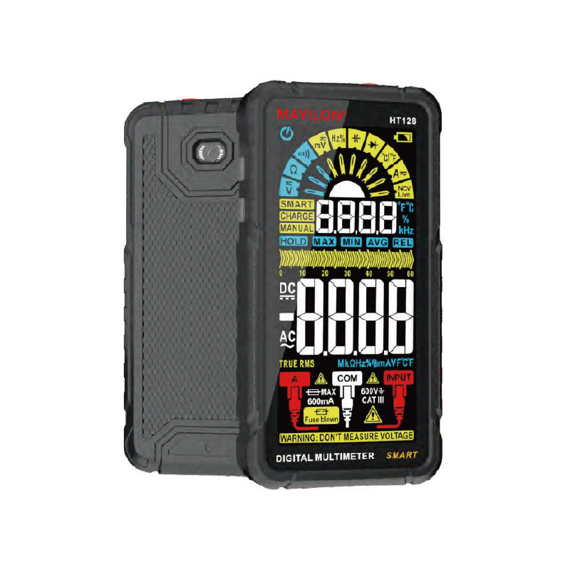 Мультиметр Mayilon HT-128, вимірювання: V, A, R, C, F, T