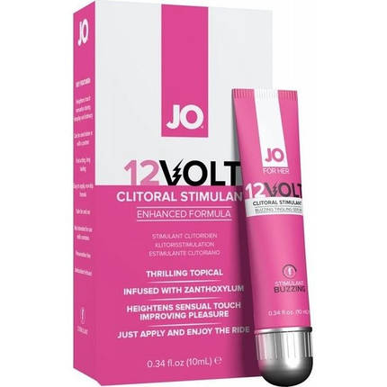 Збудливий кліторальний гель System JO 12VOLT (10 мл), фото 1
