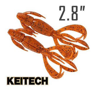 Crazy Flapper 2.8" (70 мм.) 8 шт. Силікон Keitech col. 13 spicy mustard/blue