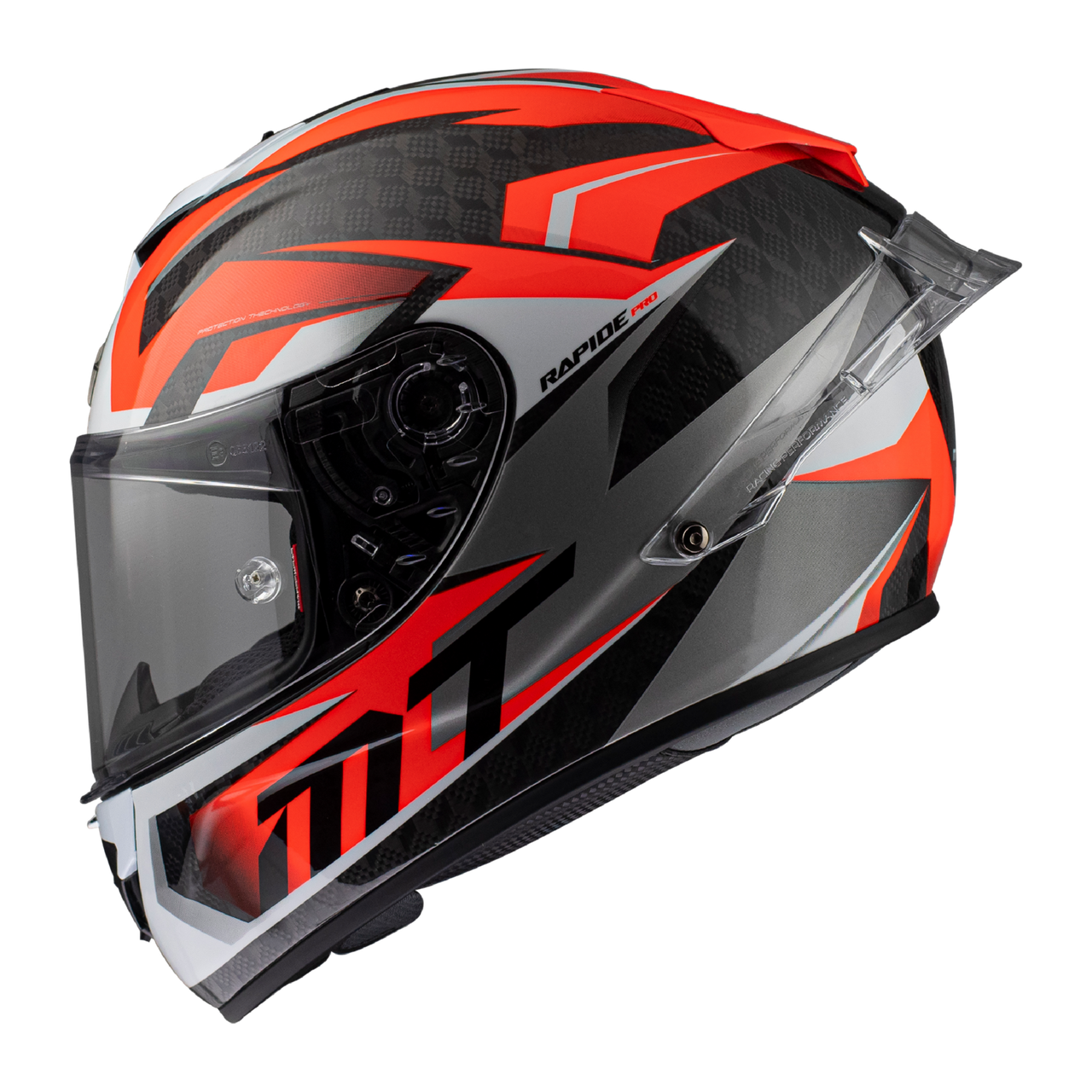 Мотошолом MT RAPIDE Pro Carbon FUGAZ A5 Gloss Red S