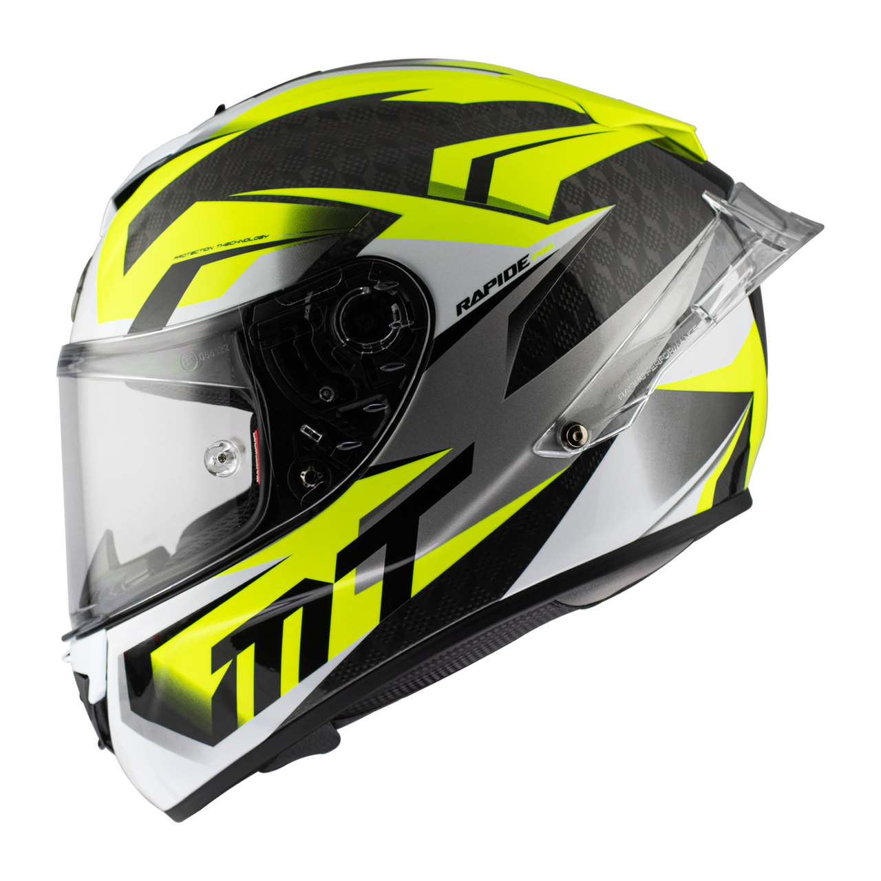Мотошолом MT RAPIDE Pro Carbon FUGAZ D3 Gloss Yellow S