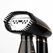 Відпарювач із двома насадками для одягу на 1600 Вт RAF R.1272 Чорний, фото 4