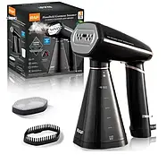 Відпарювач із двома насадками для одягу на 1600 Вт RAF R.1272 Чорний, фото 6