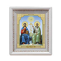 Святая Троица Новозаветная икона №1 в белом киоте